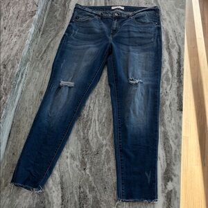 KanCan Distressed Ripped Blue Jeans Size 33